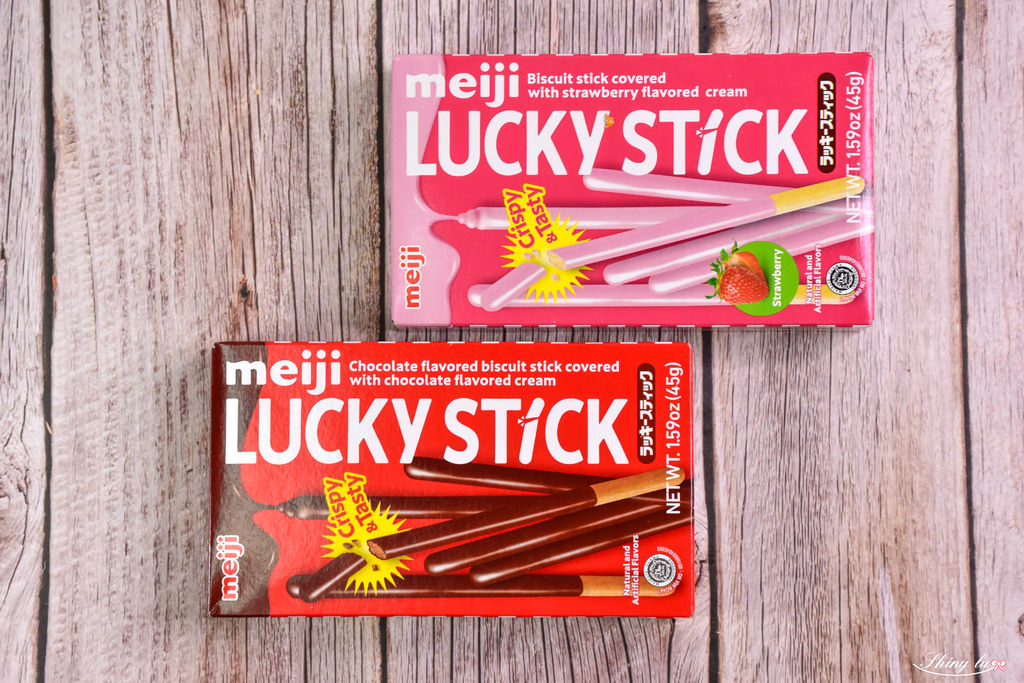 寶雅異國零食大評比29明治Lucky巧克力口味棒狀餅乾25元.jpg