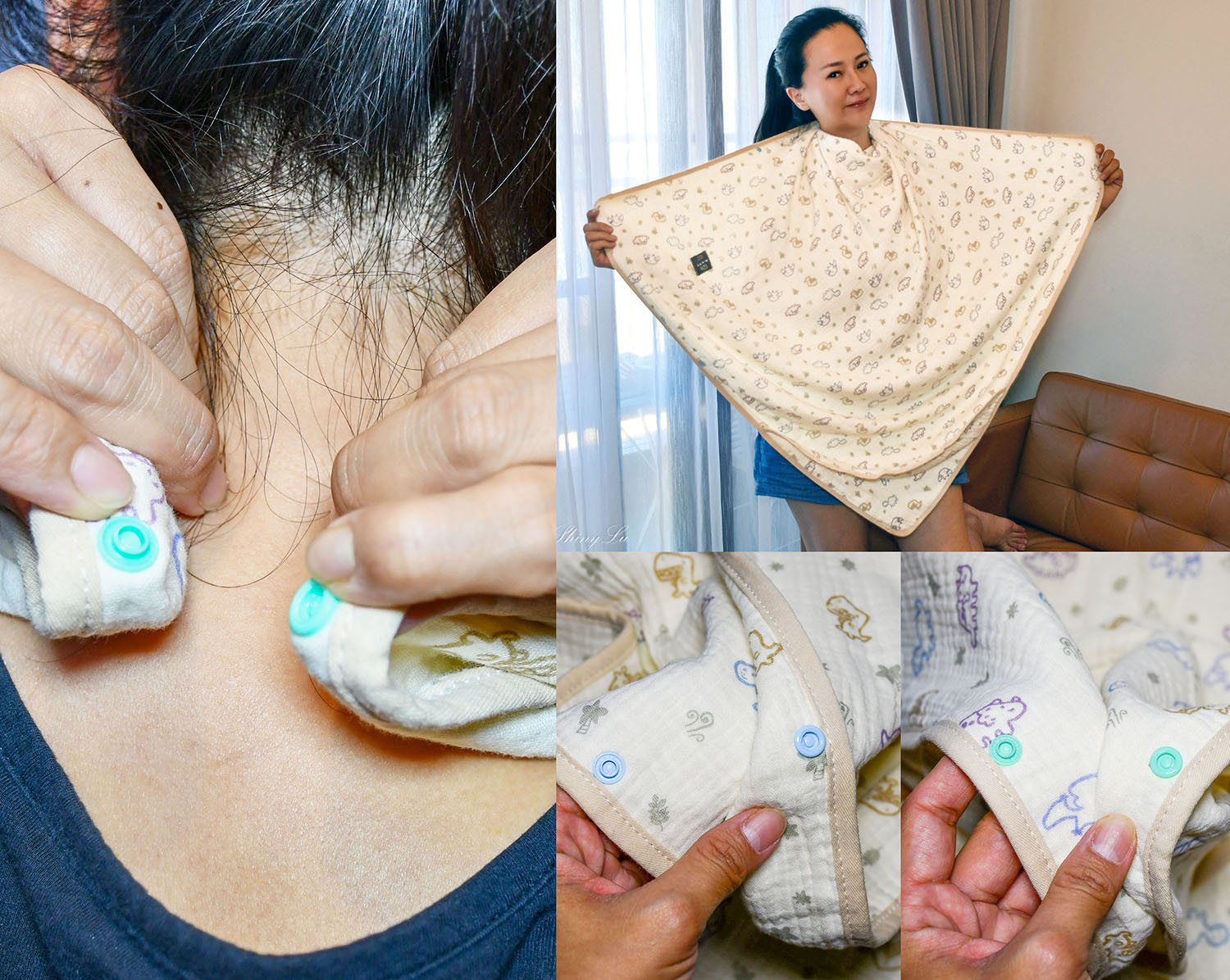 圍裙式連帽浴巾推薦【Doris.Ann 朵麗絲.安】Chu-mi 啾米開箱分享 - 第6張圖