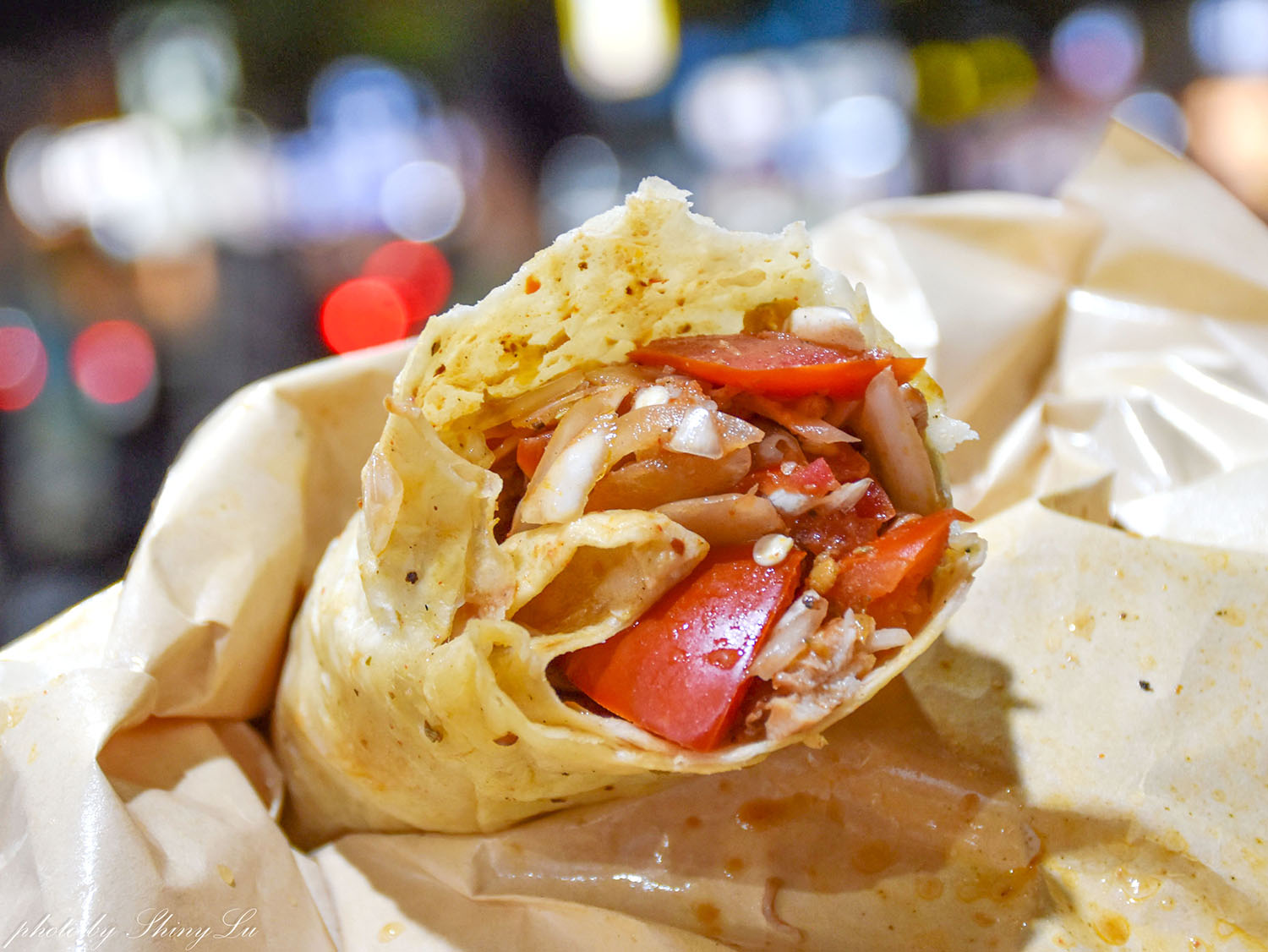 排隊才吃的到！土爸爸行動廚房│推薦雞腿肉捲餅│林口黃昏市場美食