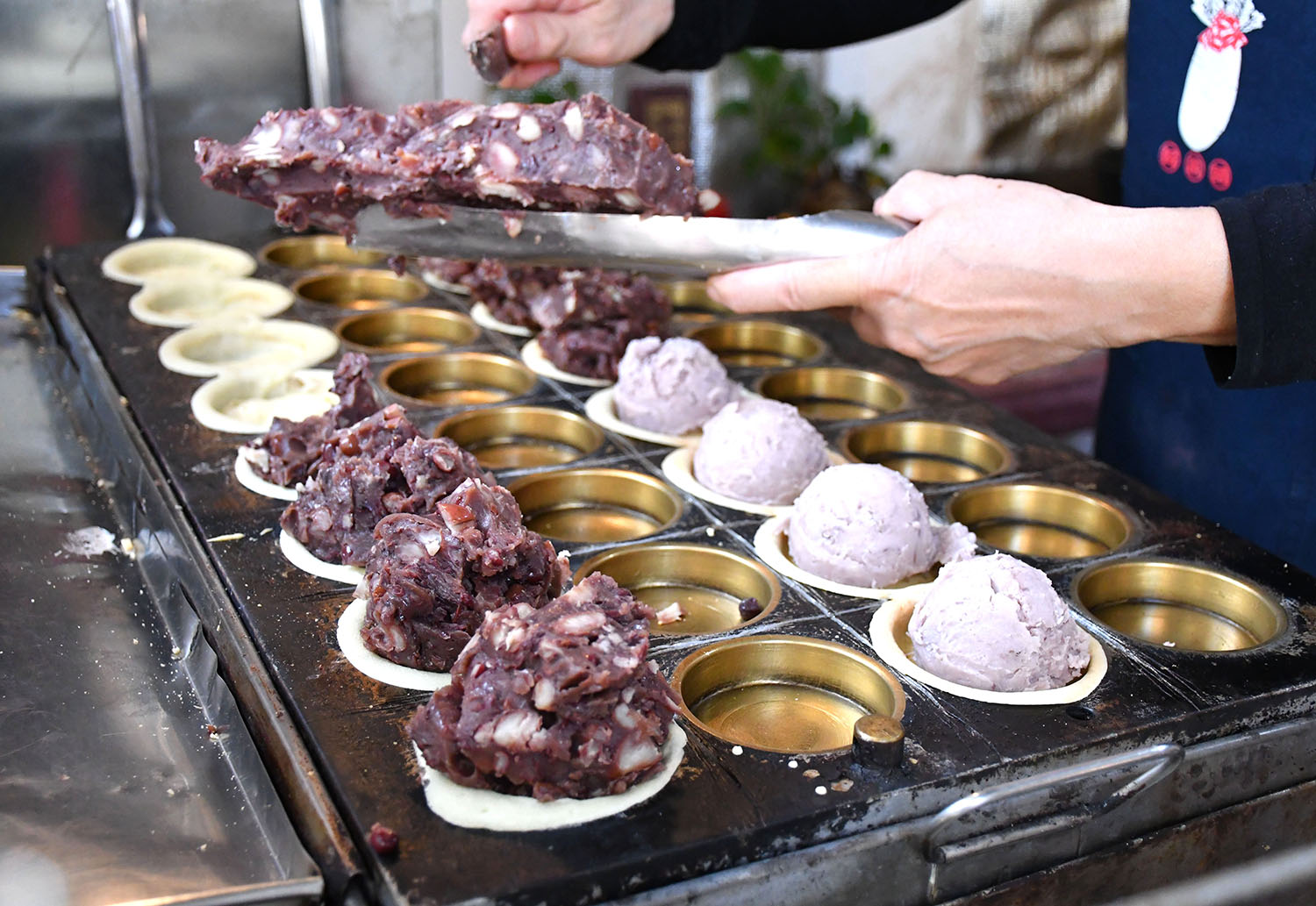 林口美食商圈隱藏版│爆漿紅豆餅│地點超隱密