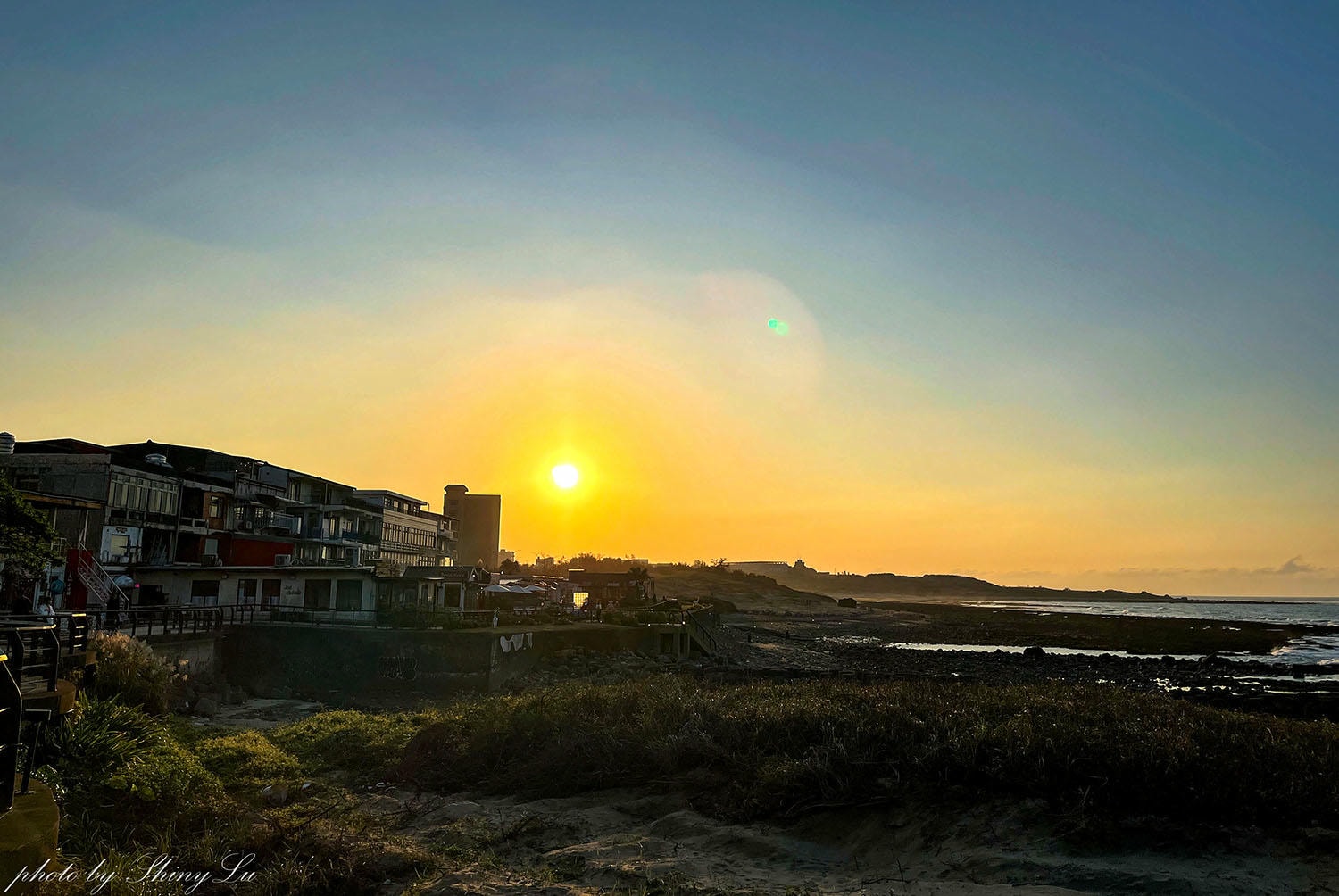 公雞咖啡，三芝淺水灣海景第一排，天氣好看夕陽超美