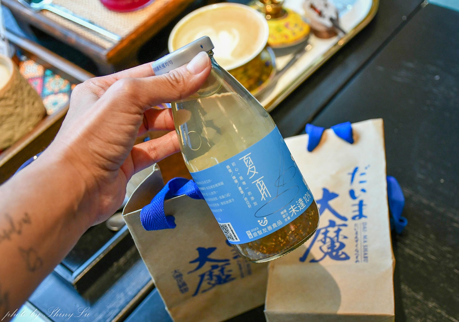 宜蘭梅花湖餐廳【大魔遇見熊】點和牛海鮮雙人套餐，還附加一樓咖啡廳飲品/點心/伴手禮