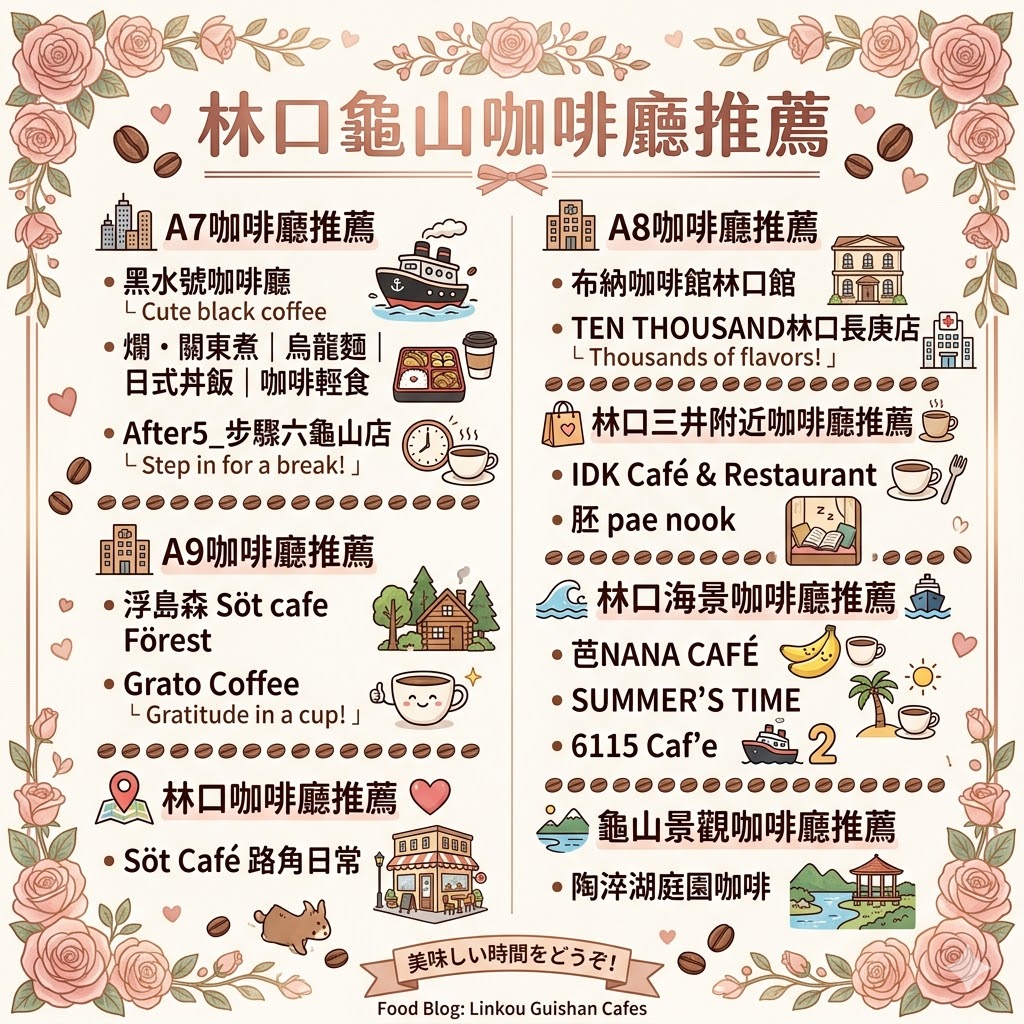 2026林口龜山咖啡廳推薦!14家海景/不限時/森林系 - 第2張圖 2026林口龜山咖啡廳推薦!14家海景/不限時/森林系
