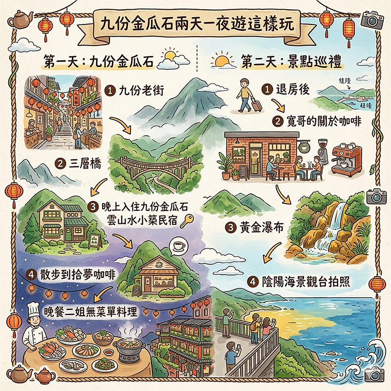九份金瓜石雲山水小築民宿│老礦工住舍改建│瑞芳民宿推薦│兩天一夜行程分享 - 第2張圖 九份金瓜石雲山水小築民宿│老礦工住舍改建│瑞芳民宿推薦│兩天一夜行程分享