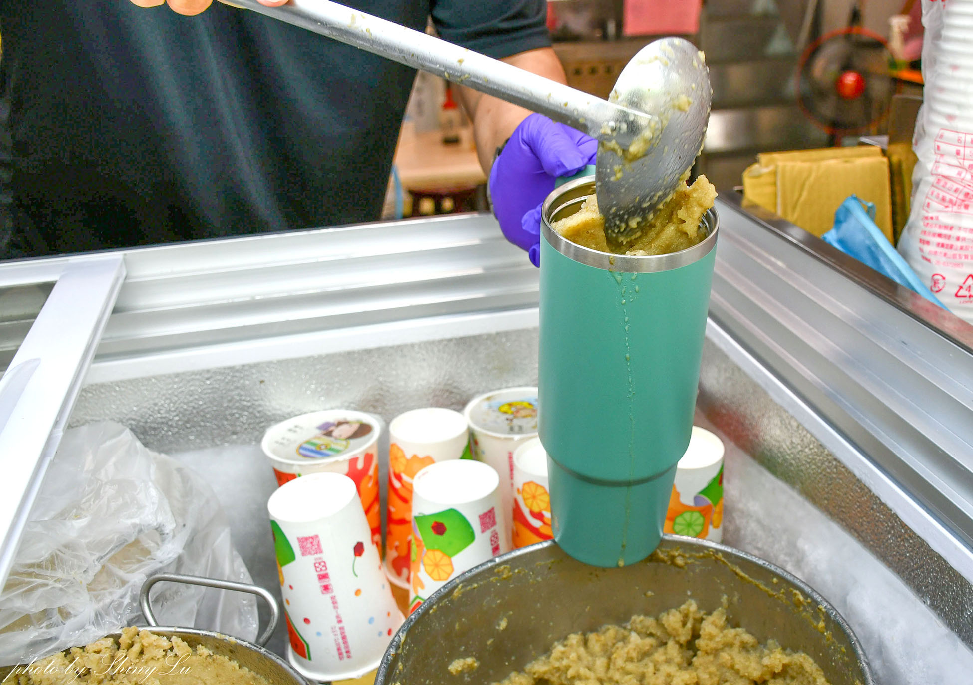 林口龜山冰店【新榮發 濃郁綠豆沙冰沙 樂學店】古早味綠豆沙超濃郁